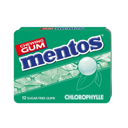 MENTOS BREEZE CHLOROPHYLLE (12 SUGARFREE GUMS) - 12 PACKS