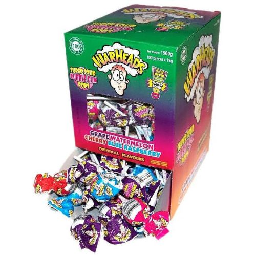 Warheads Bubblegums Pops Super Sour