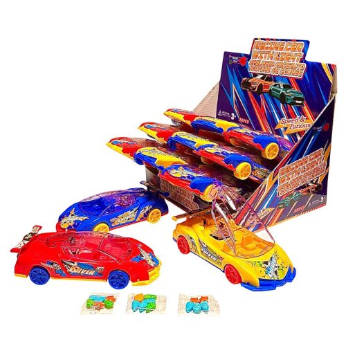 TRIGGER TREAT CANDY + RACING CAR WITH LIGHT BOX/12