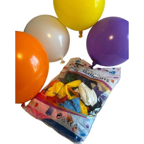 TRIGGER TREAT MIX COLOUR BALLOONS PACK/100