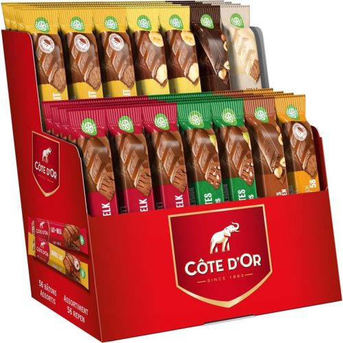 CÔTE D’OR CHOCOLADE ASSORTIMENT 56 REPEN - 10 SOORTEN BOX/56