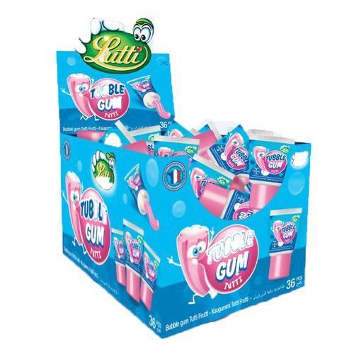 LUTTI TUBBLE GUM TUTTI FRUTTi - 36 STUKS