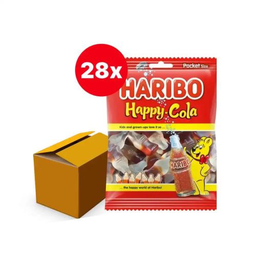 HARIBO HAPPY COLA SNOEPFLESJES 28 x 75 GRAM ZAKJES