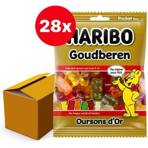 HARIBO GOUDBEREN SNOEPGOED 28 x 75 GRAM ZAKJES B2C
