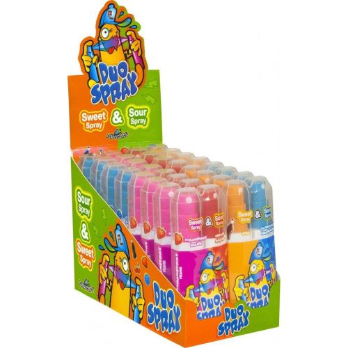 FUNNY CANDY DUO SPRAY SWEET&SOUR CANDY SPRAY BOX/16