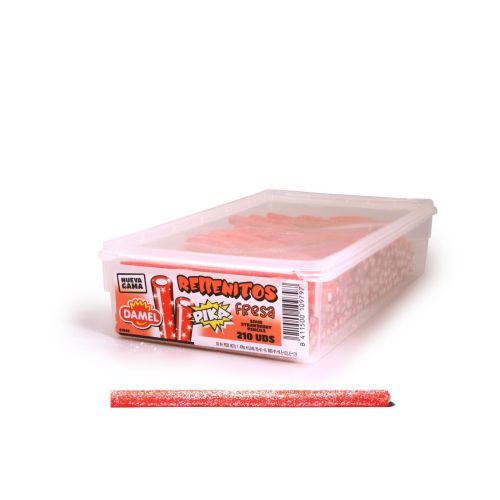 Damel Zure Aardbeisticks - 210 stuks