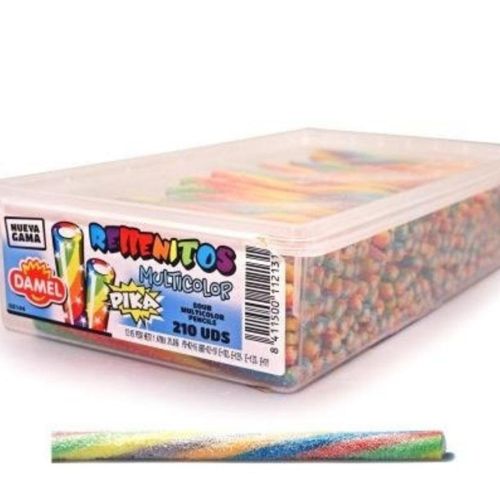Damel Zure Regenboog Sticks - 210 stuks