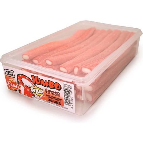 DAMEL JUMBO ZURE AARDBEI STICKS - 30 STUKS