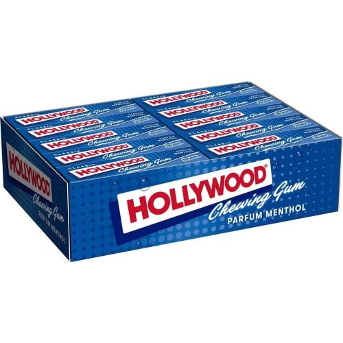 Hollywood | Kauwgom | Mentol | Doos van 20 pakjes