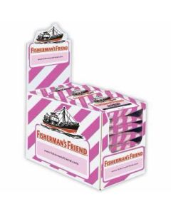 FISHERMANS FRIEND FRAMBOOS SUIKERVRIJ DOOS BOX/24 x 25 GR