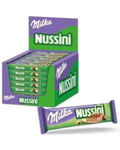 MILKA NUSSINI CHOCOLADE HAZELNOOT REEP BOX/35 REPEN