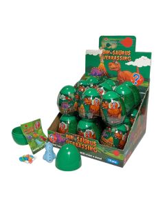 TRIGGER TREAT CANDY + SURPRISE EGGS DINOSAURUS BOX/18