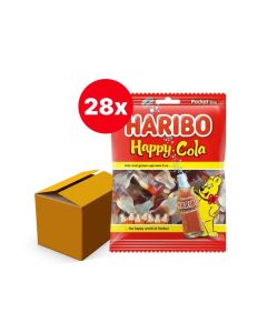 HARIBO HAPPY COLA SNOEPFLESJES 28 x 75 GRAM ZAKJES