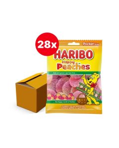 HARIBO PERZIKEN SNOEP 28 x 70 GRAM ZAKJES BOX/28
