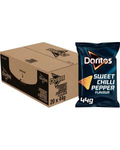 DORITOS CHIPS SWEET CHILLI PEPPER 20 x 44 GR ZAKJES BOX/20