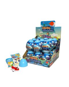 TRIGGER TREAT CANDY + SURPRISE EGGS AIRPLANE BOX/18