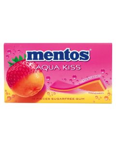 MENTOS GUM AQUA KISS STRAWBERRY-MANDARIN 26 GR - 20 PACKS
