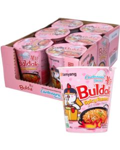 Samyang Buldak Ramen Small Cup Chicken flavour carbonara BOX/6
