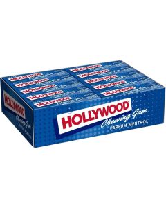 Hollywood | Kauwgom | Mentol | Doos van 20 pakjes